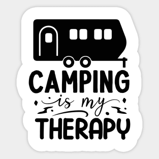 Camping is my Therapy Sticker